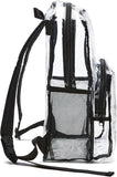 Clear PVC School Backpack – Water-Resistant Transparent Bookbag with Reinforced Straps