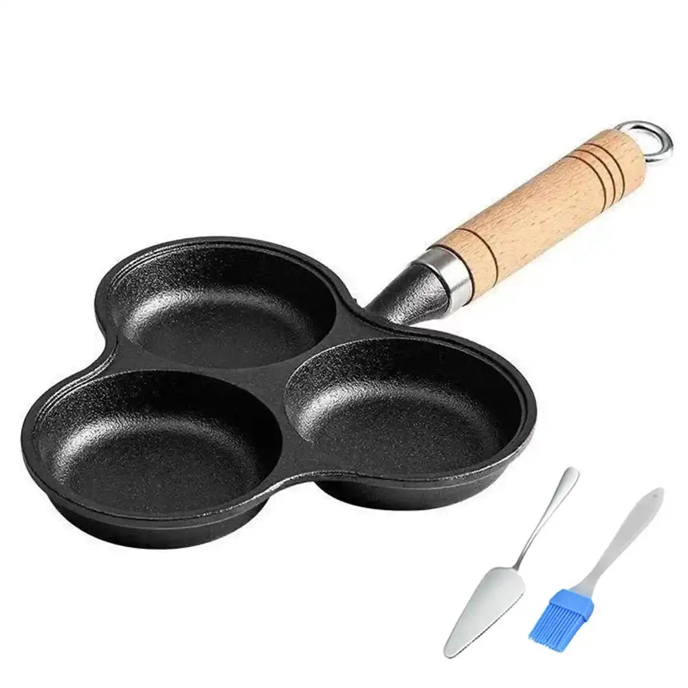 2-4 Holes Thickened Non-Stick Omelet & Pancake Frying Pan – Multi-Hole Breakfast Maker