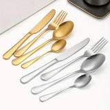 24-Piece Stainless Steel Cutlery Set – Premium Flatware Service for 6 | Knives, Forks & Spoons