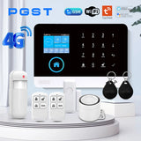 🏠 Wireless Home Security System – 4G & WiFi Alarm with Smart Life App Alerts, Door/Window & Motion Sensors