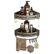 Triangle Adhesive Corner Shower Caddy Set (1/2/3 pcs) – No-Drill Wall Mounted Bathroom Shelves