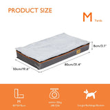 Large Orthopedic Dog Bed – Padded Foam Cushion Pet Bed with Washable Cover & Support Pillow for Dogs”