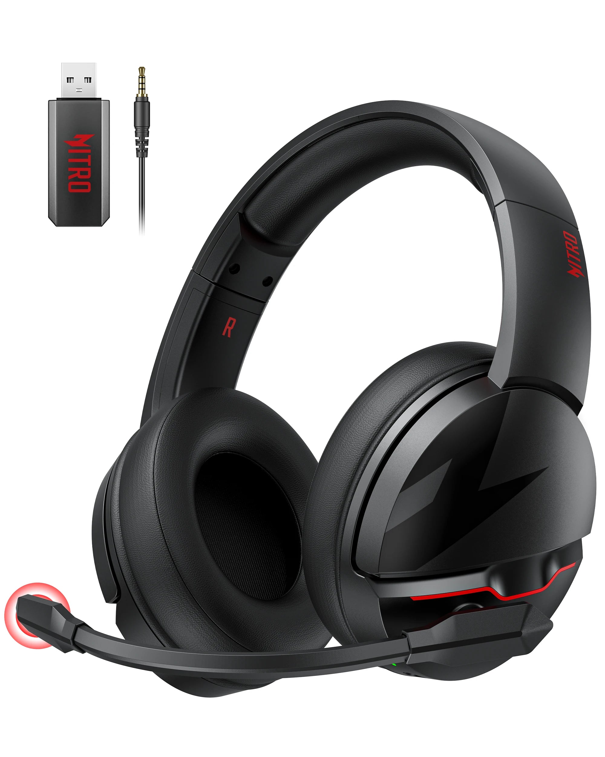 Acer K2 2.4GHz Wireless Gaming Headset – 50mm Drivers, Clear Voice Mic, Multi-Platform (PC/PS4/PS5) - Wired & Wireless Modes