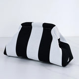 Knitted Contrast-Color Crochet Clutch Bag – Small Handbag & Wristlet for Women’s Summer Beach Style