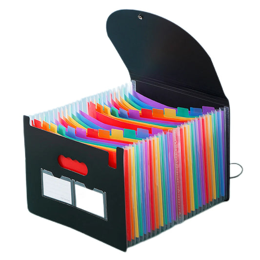 A4 Expanding File Folder – 13–25 Pocket Paper Organizer for Bills, Documents & Office Storage 📂