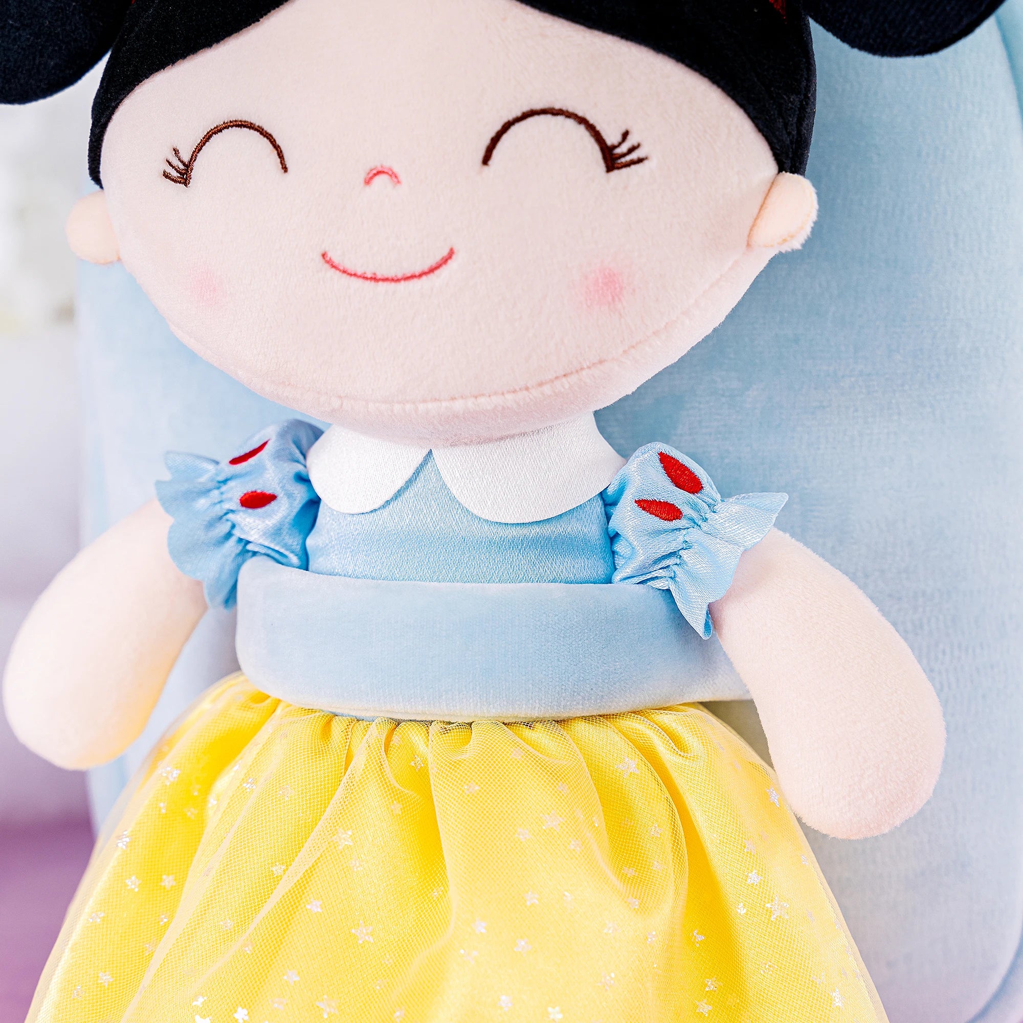 9-Inch Plush Backpack for Baby Girls – Red Bow Princess Doll Bag | Soft Cute Plush School Bag Gift for Toddlers & Preschool Girls