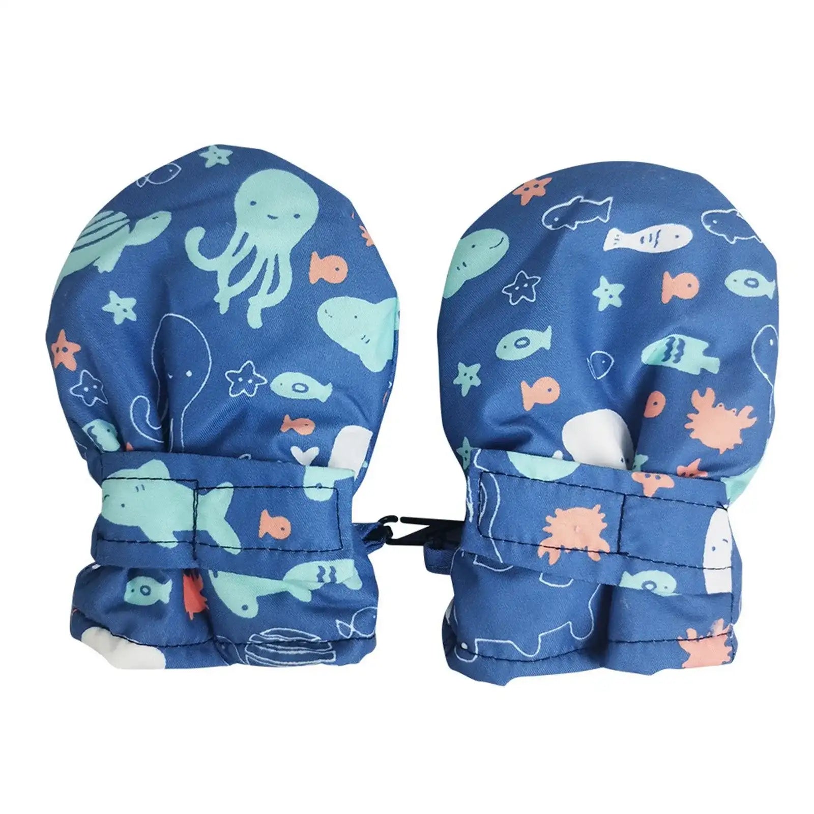 Soft Waterproof Winter Baby Gloves & Mittens – No-Scratch Cartoon Design