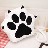 Cute Cat Paw Plush Backpack — Soft Furry Kawaii Cartoon Bag for Women & JK Girls