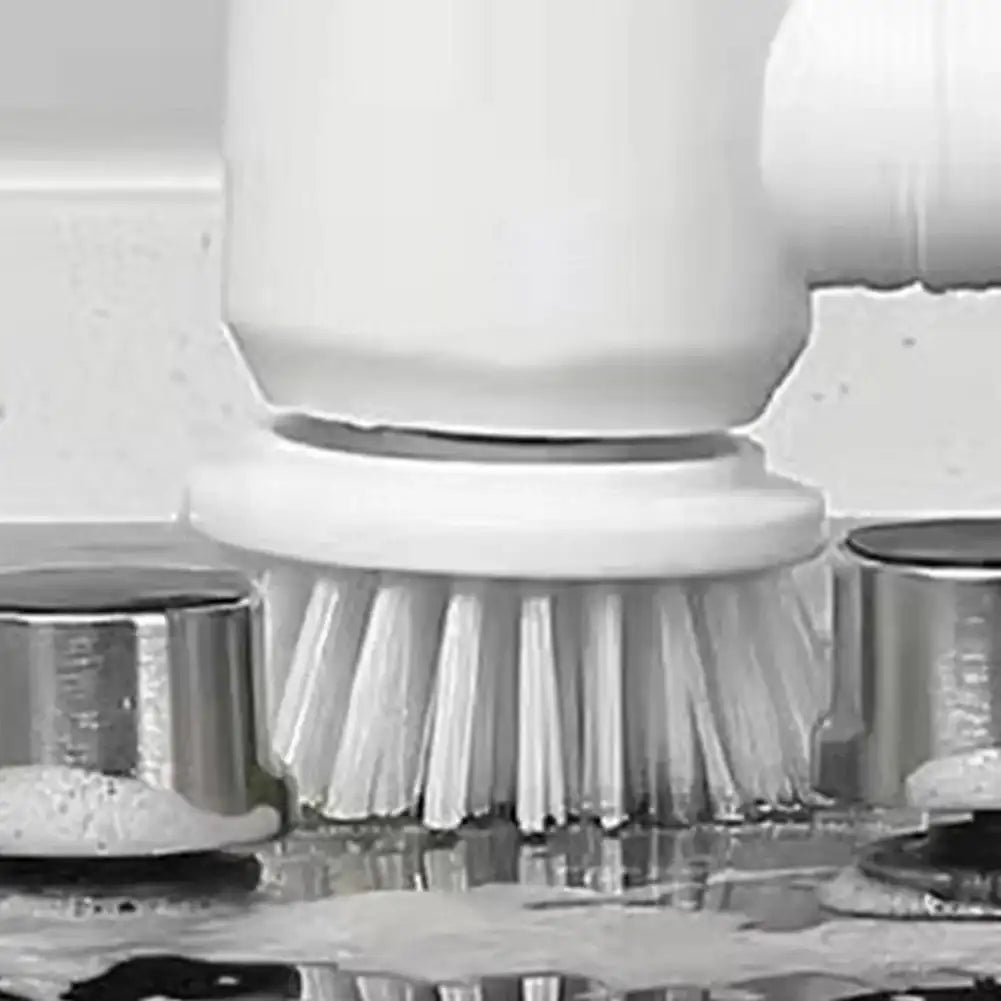 3-in-1 Electric Spin Scrubber – Cordless Handheld Cleaning Brush with 5 Replaceable Heads for Bathroom, Kitchen & Car