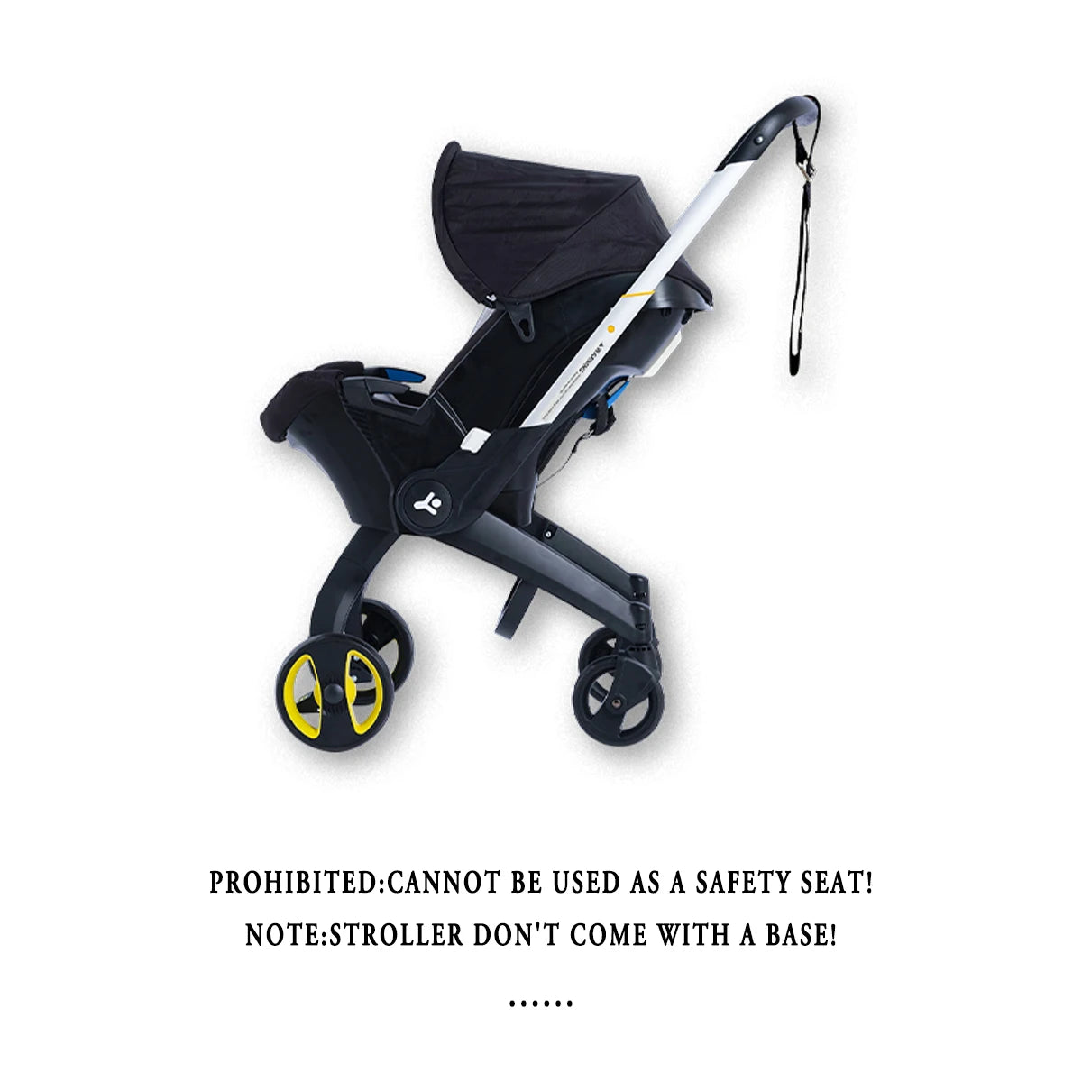 Multiride 2-Way Station Wagon Baby Stroller – Portable & Foldable Metal Frame with Adjustable Sunshade Roof