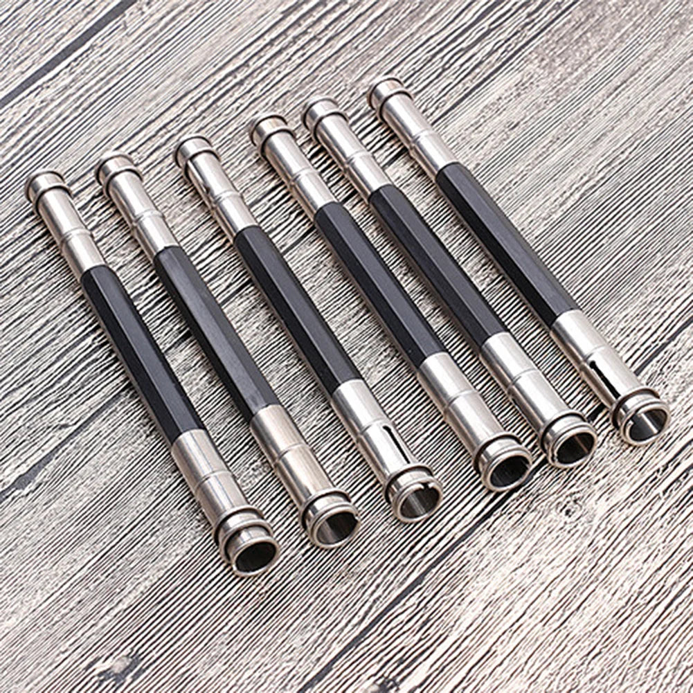 Dual-Headed Adjustable Wooden Pencil Extender Holder for Sketching, School & Office Use