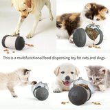 Rocking Bear Snack-Dispensing Dog Toy – Interactive Food Dispenser & Tumbler Feeder for Dogs & Cats