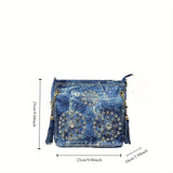Luxury Gradient Diamond-Embellished Shoulder Bag – Large Capacity Women’s Crossbody / Tote