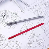 6-Inch Pocket Architectural Scale Ruler – Compact 2-Pack Precision Measuring Tool