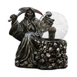Halloween Light-Up Ghost Fortune Teller – Touch-Sensing Grim Reaper Statue for Haunted House & Spooky Home Décor