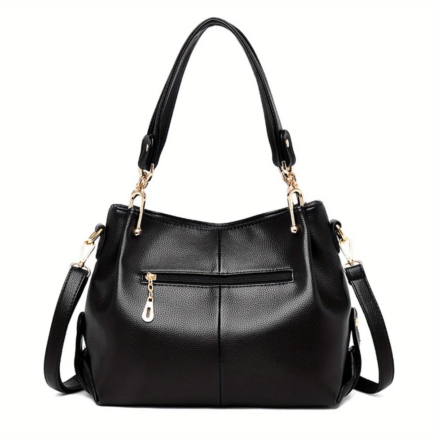 Women’s Large-Capacity Retro Tote Bag – Single Shoulder Crossbody Convertible Commuter Bag