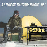 Portable Folding Aluminum Roll-Up Camping Table with Carry Bag – Lightweight Indoor/Outdoor Table for Backyard, BBQ & Travel