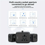 Foldable Universal Travel Plug Adapter – Compact Type-C Adapter for 180+ Countries (Essential for International Travel)