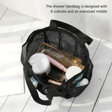 “Portable Hanging Shower Caddy Bag – Large Capacity Toilet & Bath Storage for Dorm, Gym & Camping”