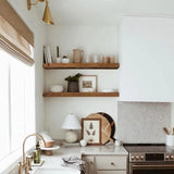 36-inch Floating Wall Shelf Set (2-Pack) – Slim Profile Storage Solution for Bathroom & Bedroom