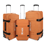 3-in-1 Waterproof Rolling Duffel Set (20”-26”-30”) – Softside Trolley Travel Bags for Long Trips & Outdoor Adventures