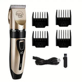 Pet Hair Trimmer Kit – Electric Precision Clippers for Professional Grooming at Home, Ideal for Dogs & Cats