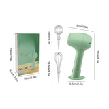 Mini Electric Mixer & One-Touch Speed Control Whisk – Stainless Steel Egg & Baking Tool