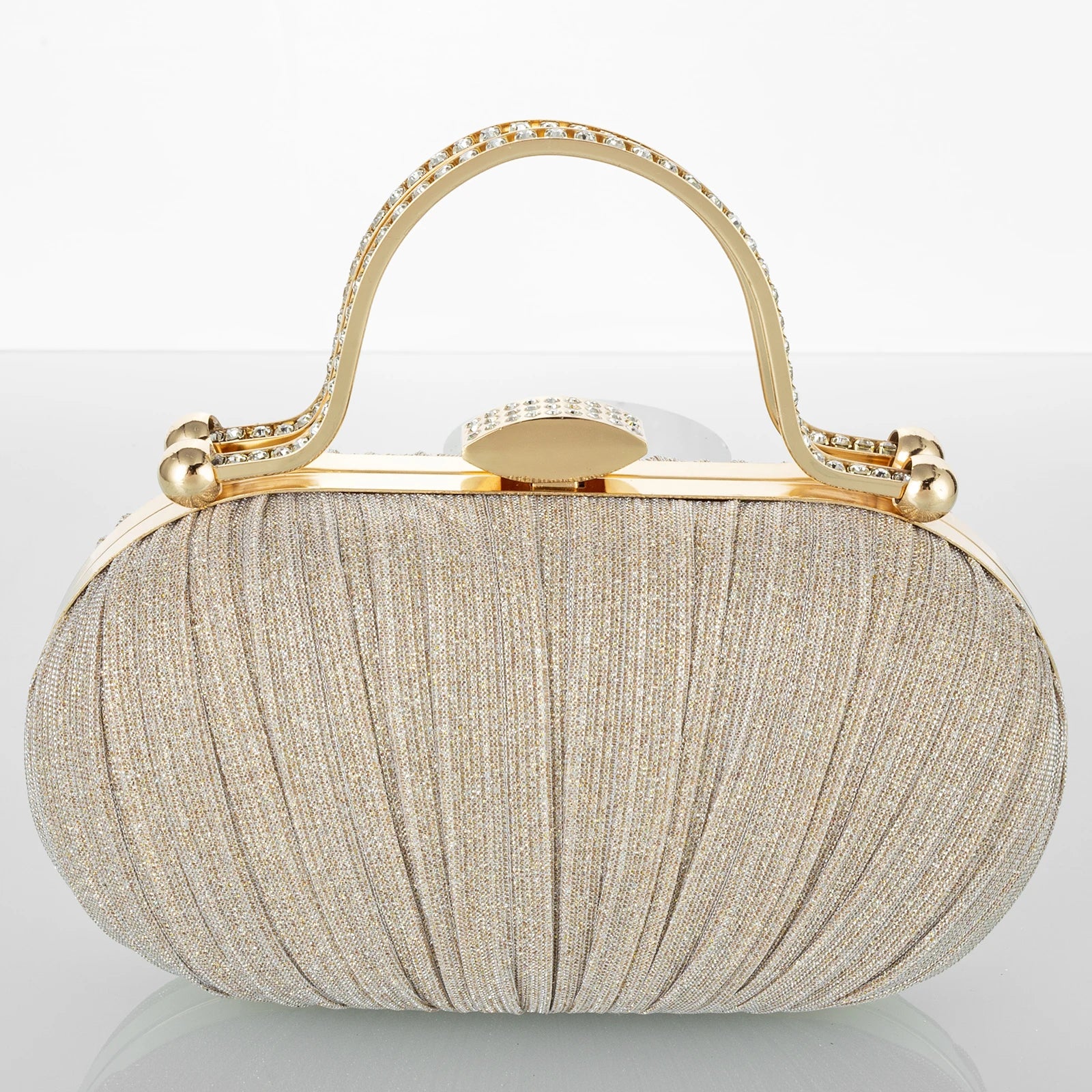 Women’s Glittery Bow Evening Bag – Sweet Chic Shoulder & Crossbody Clutch Handbag for Weddings, Parties & Special Occasions