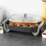 7 QT XL Electric Skillet – 200 Watts Extra-Large Non-Stick Frying Station