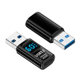 Digital LED Display USB to Type-C Adapter – 10Gbps Fast Data & 60W Charging Converter for Phones, Laptops & Tablets
