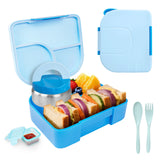 Toddler Leak-Proof Bento Lunch Box & Insulated Hot Food Jar with Lunch Bag – Kids School & Travel Meal Set