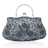Women Beaded & Embroidered Evening Clutch Bag for Weddings & Parties – Elegant Mini Tote