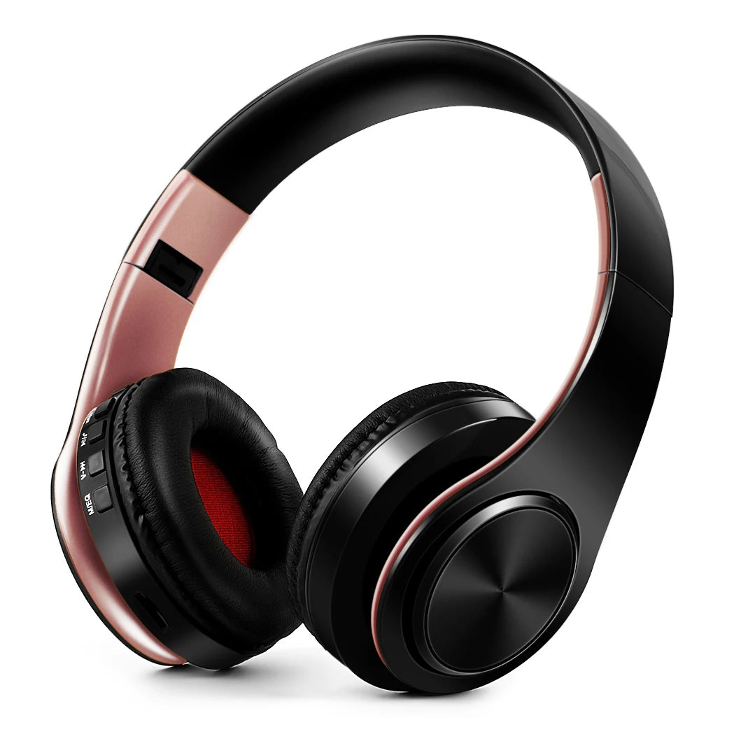 “2025 Upgraded Wireless Bluetooth Headphones – Over-Ear Stereo Headset with Mic for Music, Sports, Smartphone, TV & PC”