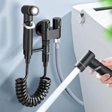 Wall-Mount Angle Valve Bidet Sprayer Set – Dual Outlet Zinc Alloy Plumbing Kit 🚿