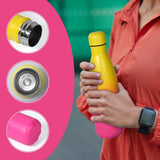 Double-Wall Stainless Steel Sport Water Bottle 500 ml – Leak-Proof, Hot & Cold Insulated