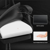 Ergonomic Gaming Chair with Footrest – Adjustable Height, Reclining Computer Chair with Lumbar & Headrest Support for Office or Gaming