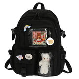 Cute Kawaii Large-Capacity Nylon Student Rucksack – Japanese Style Backpack for Teen Girls