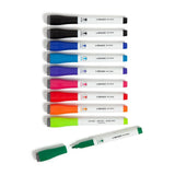 Dry Erase Markers Set – 10 Color Medium Bullet Tip Whiteboard Markers with Low-Odor Ink