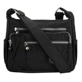 Women’s Waterproof Multi-Pocket Floral Crossbody Wallet Handbag – Nylon Shoulder Messenger Bag