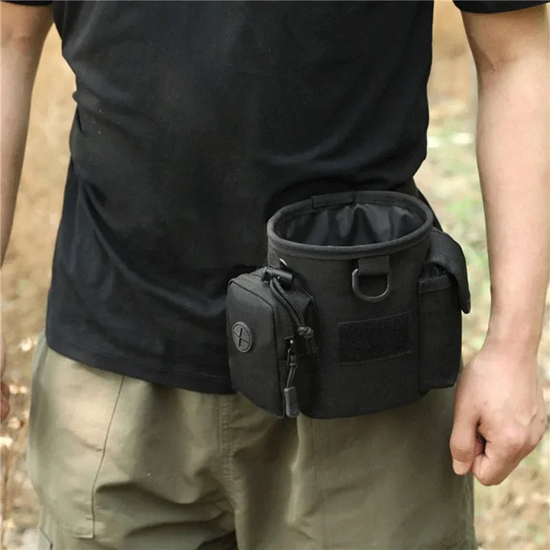 Portable Dog Treat Bag – Outdoor Training & Feeding Pouch with Waist Strap for Trainers and Pet Owners