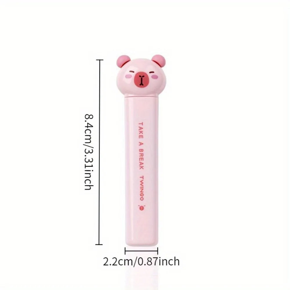 Capybara Themed Stainless Steel Scissors (2-Pack) – Animal-Shape Craft Scissors for Students & DIY School Supplies