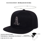 Unisex Gothic Letter "A" Embroidery Baseball Cap – Adjustable Hip-Hop Outdoor Casual Hat with Sun Protection