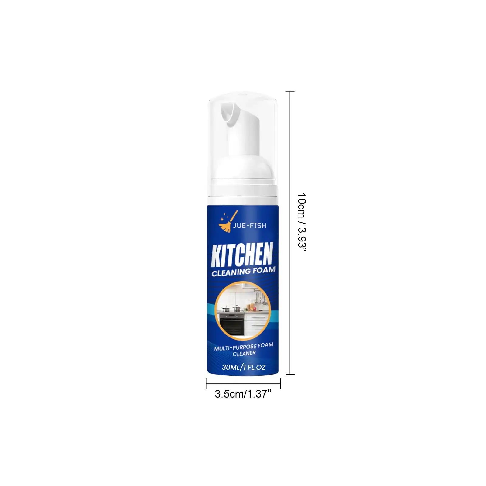 Heavy-Duty Kitchen Oil Foam Cleaner – Stove & Range Hood Deep-Clean Degreaser Spray 🧴✨