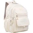 Aesthetic School Backpack for Teens & College – Beige Laptop Bookbag for Girls & Boys