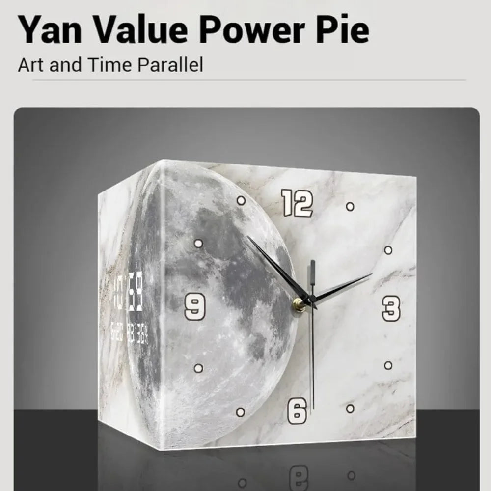 Luxury LED Corner Wall Clock with Light – Double-Sided Luminous Sensor Clock with Numeral Scale & Gold Modern Design