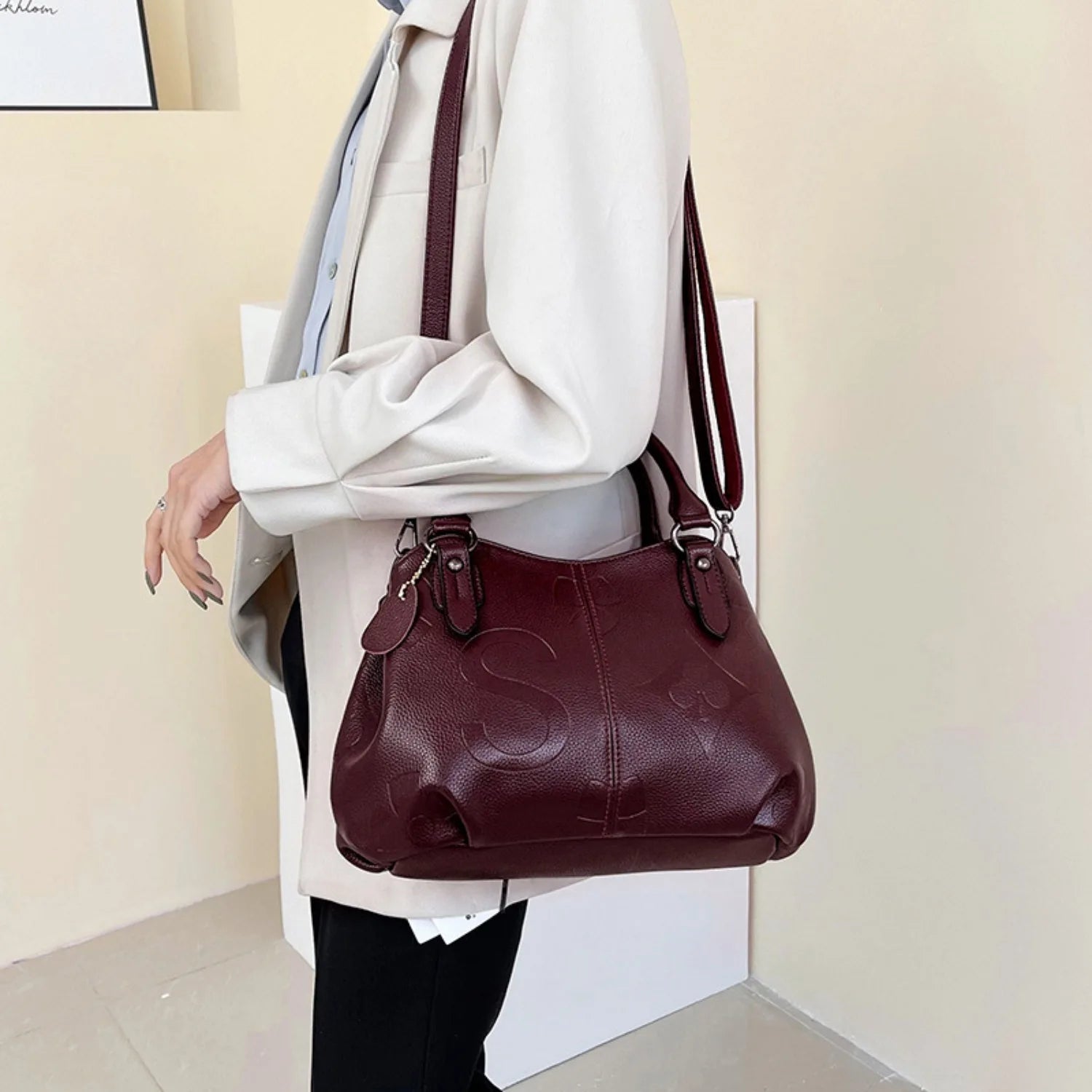 2025 women’s fashion crossbody tote bag – large-capacity commuter handbag for work, shopping & daily use, elegant shoulder purse