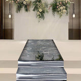 65.3FT Silver Mirror Aisle Runner – Double-Sided Reflective Wedding Carpet for Luxury Event Decorations