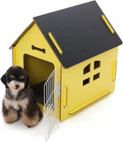 Indoor Wooden Pet House – Cozy Bed for Small Dogs & Cats