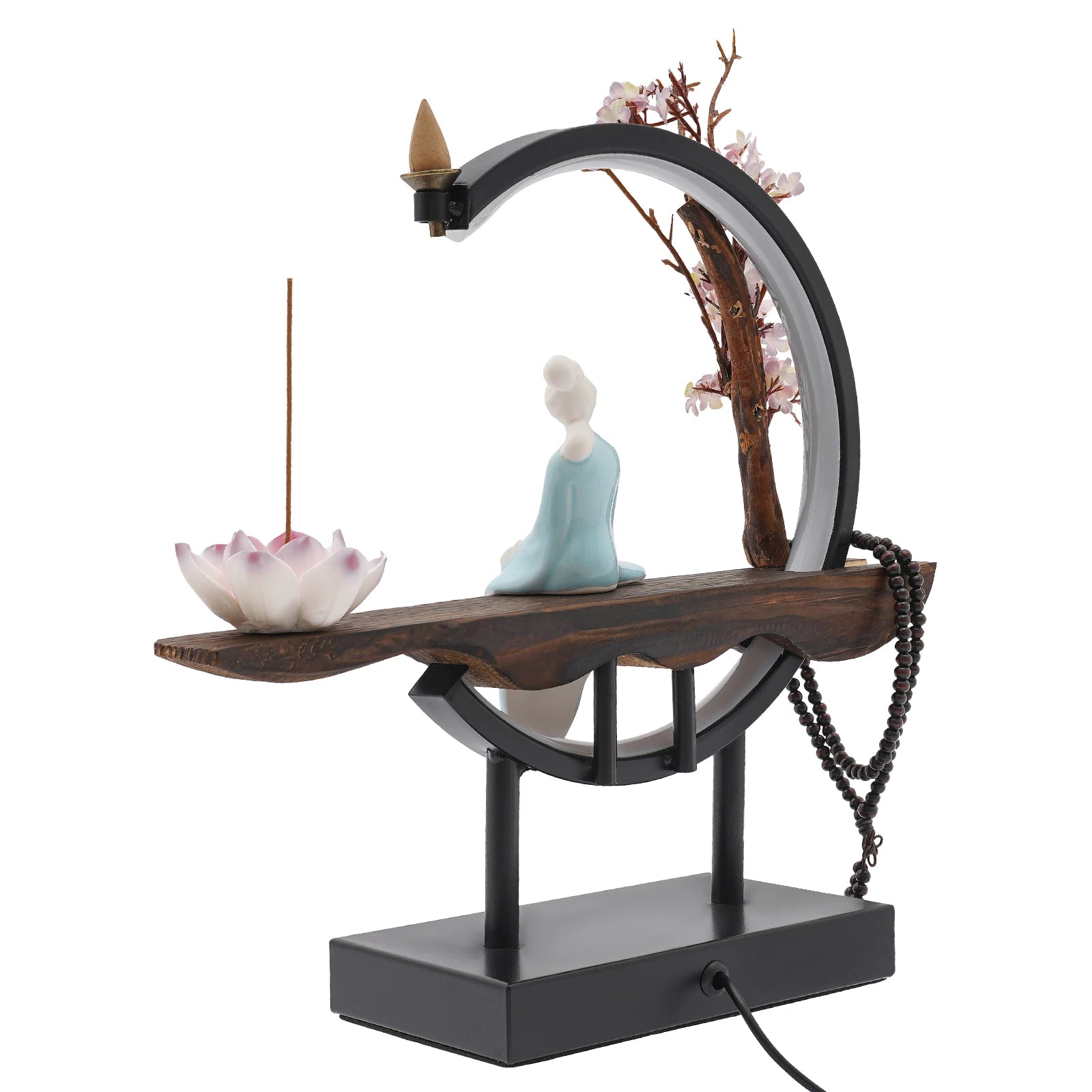 Modern Chinese Backflow Incense Burner – Elegant Ceramic Decor for Relaxation & Stress Relief 🌿🕯️