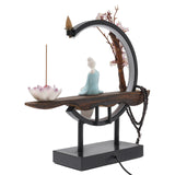 Modern Chinese Backflow Incense Burner – Elegant Ceramic Decor for Relaxation & Stress Relief 🌿🕯️